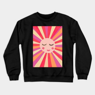 Minimalist Sun Face Crewneck Sweatshirt